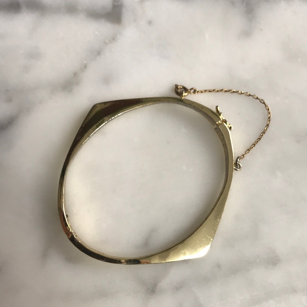 Madewell gold hinged bracelet